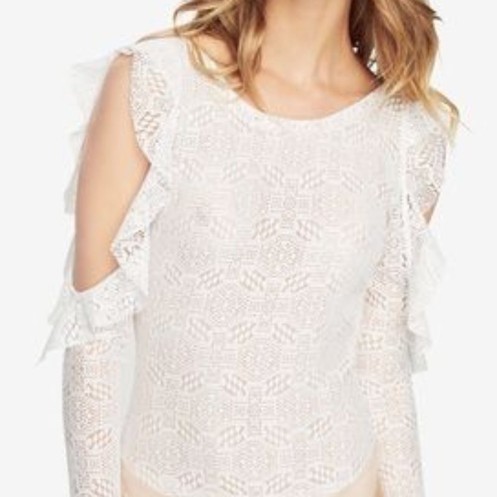 BCBGMAXAZRIA Anabella while lace bodysuit
